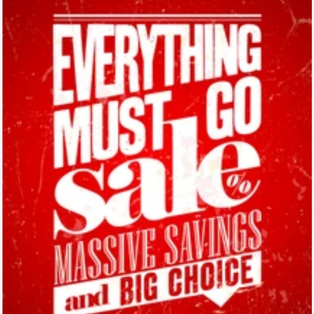 ‼️‼️ Red Sale Everything Must Go ‼️
